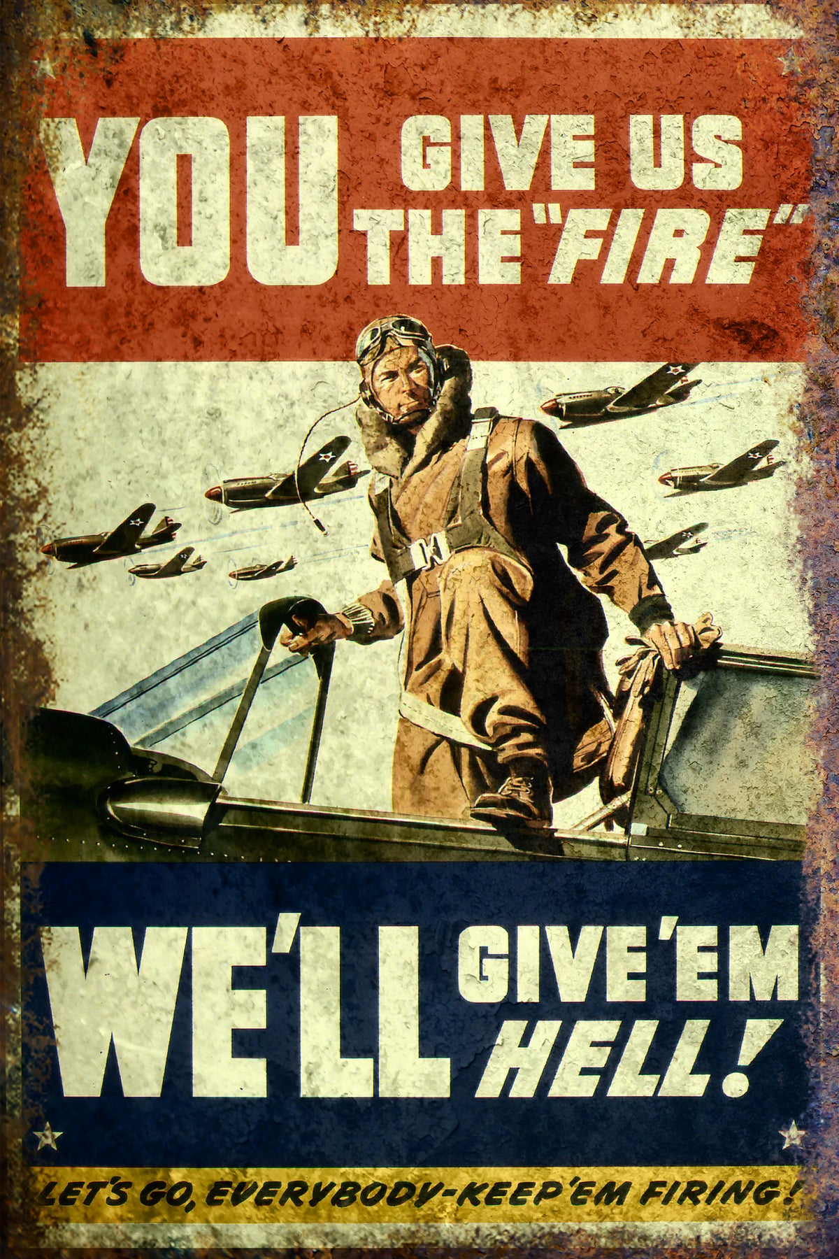Give&#39;em Hell 24 x 36 Poster