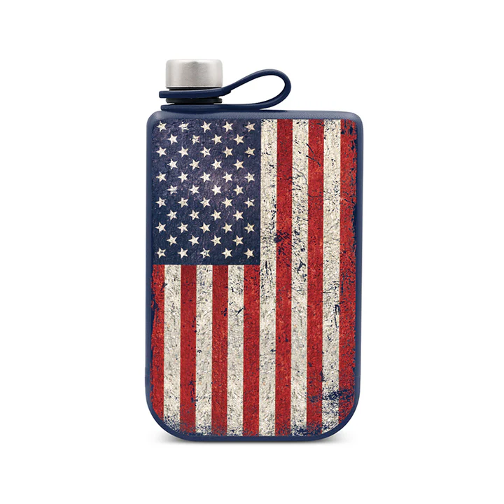 YUKON 9oz Highline Flask - USA Flag