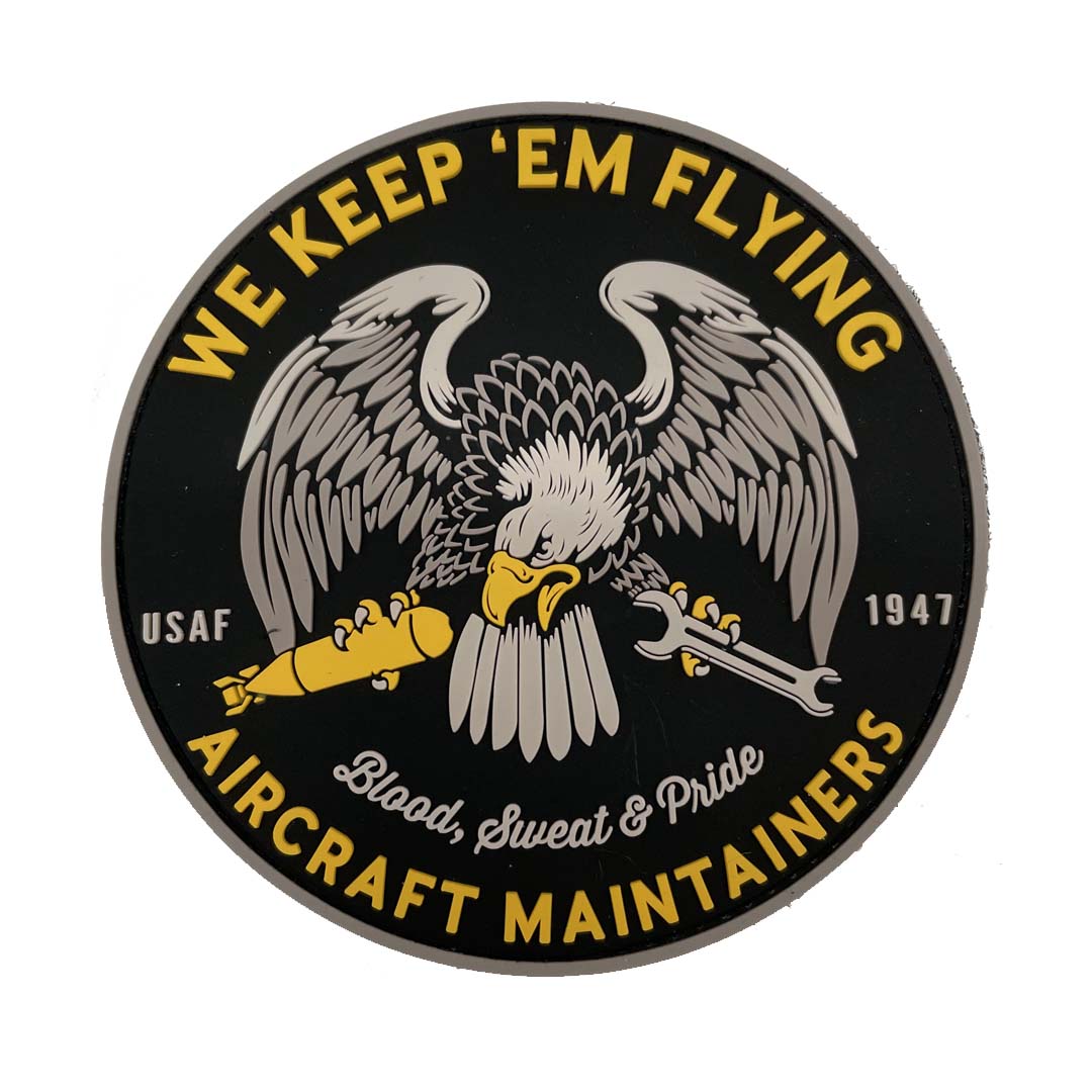 20th Aircraft Maintenance Unit PVC Morale Patch – Bomber Patches