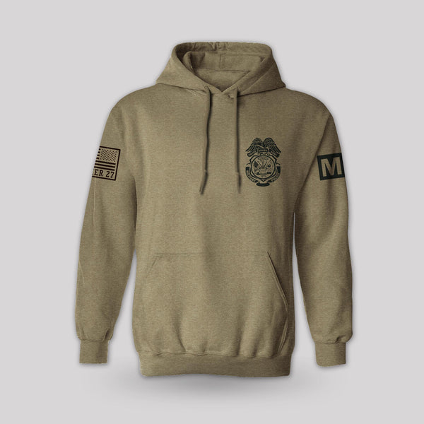 Military discount police hoodie